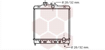 VAN WEZEL radiatorius, variklio aušinimas 25002123